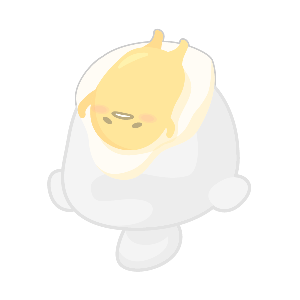 Gudetama Relaxing on Your Head