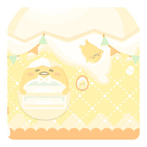 Comfy Day Gudetama Standard Wall