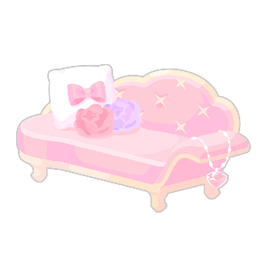 Dazzling Rosy Plush Sofa