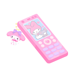 Stan My Melody♡Retro Pink Brick Phone