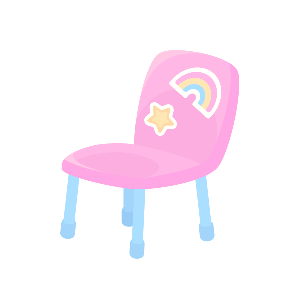 Assigned Seating Stickered Chair