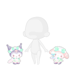 Sweet Mint Cafe Servers My Melody & Kuromi