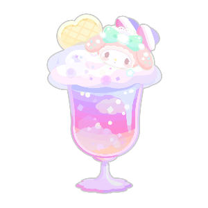 My Melody Rainbow Mint Cloud Parfait