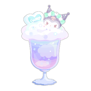 Kuromi Rainbow Mint Cloud Parfait