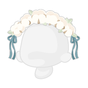 Soft Sunlit Cotton Crown