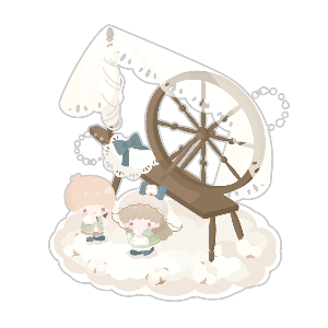 Kiki & Lala Organic Cotton Spinning Wheel