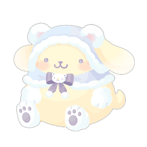 Fuzzy Polar Bear Cloak Pompompurin