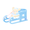 Pompompurin Ice Rink Sleigh Ride