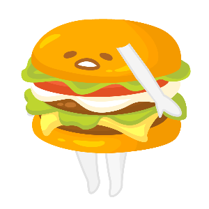 Double Patty Gudetama Burger