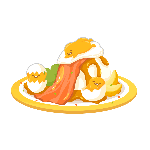 Wake and Bacon Gudetama Bed