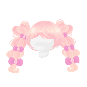 Sugar Donut Bubble Pigtails