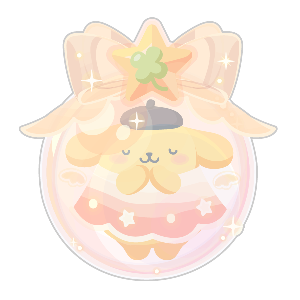 Pompompurin Angel Ornament Flower