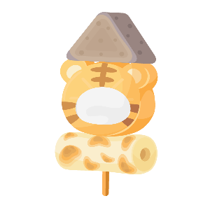 Tiger-Shaped Oden Skewer Fit