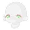 A Doll's Clear Green Eyes