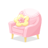 Doll Toy Sofa & Flower Cushion