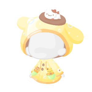 It's Pouring Rain♪ Pompompurin Raincoat