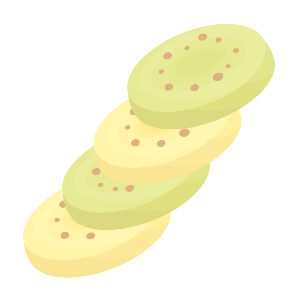 Delicious Cool Sliced Kiwi