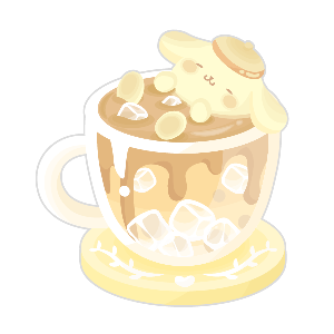 Cool Down♪ Pompompurin's Iced Cocoa