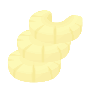 Delicious Cool Sliced Pineapple