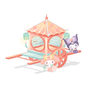 My Melody & Kuromi's Moon Dango Cart