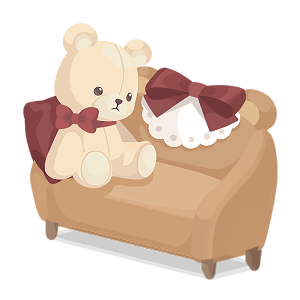 Sitting With My Teddy Bear Sofa