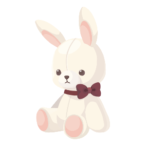 Handmade White Bunny