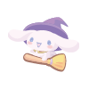 Ridin' a Cookie Broom Cinnamoroll Plushie L