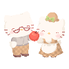 Apple Harvesting Mama & Papa Plushie M