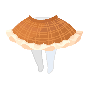 Bittersweet Café Au Lait Checkered Skirt