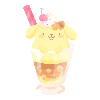 Pompompurin's Smooth Tapioca Pudding Parfait