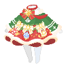 Festive Christmas Tree Sweater Dress