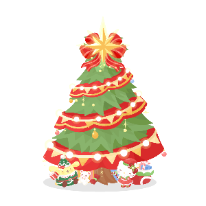 Giant Christmas Tree & Twinkling Presents