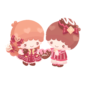 Chocolate Love Magic♡ Kiki & Lala Plushie XL