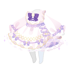 Snowy Violet Mansion Dress