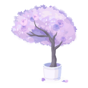 Elegant Violet Tree