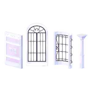 Violet Mansion Living Room Partition Set