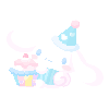 2023 Cinnamoroll Birthday Cupcake