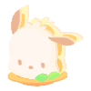 Orange Pochacco Sandwich Plushie S