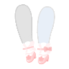 Cherry Blossom Ribbon Socks and Pumps