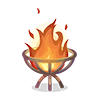 Full of Fighting Spirit Fiery Brazier