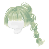 Verdurous Lily of the Valley Bubble Ponytail