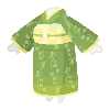 Green Lily of the Valley Kimono