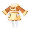 Matching with Pompompurin♪ Hoodie Dress