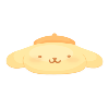 Fluffy Pompompurin Face Rug