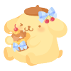 2023 Pompompurin Birthday Cupcake