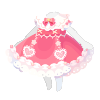 Strawberries & Milk in Love Dress