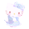 Pouring Crystal Tea Hello Kitty Plushie L