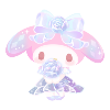 Ornate Crystal Rose My Melody Plushie XL