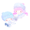 Carrying a Crystal Rose Kiki & Lala Plushie XL