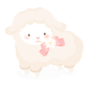 A Sheep Wearing a Ribbon